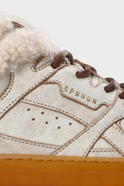 CPH63 vintage leather teddy cream