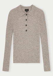 Cadee Knit Blouse - Light Taube