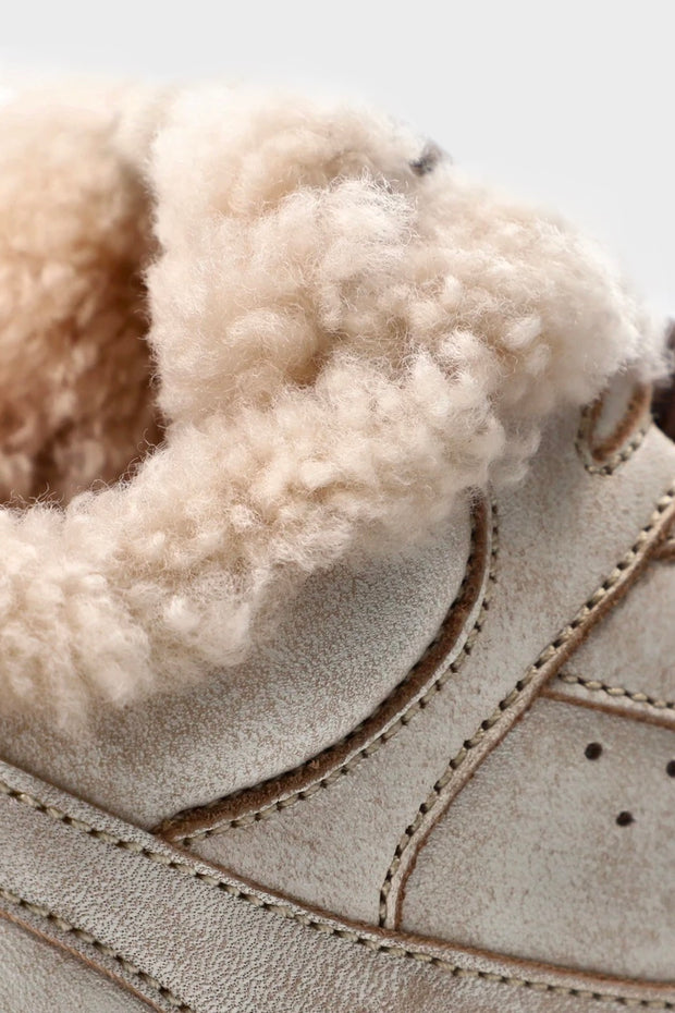 CPH63 vintage leather teddy cream