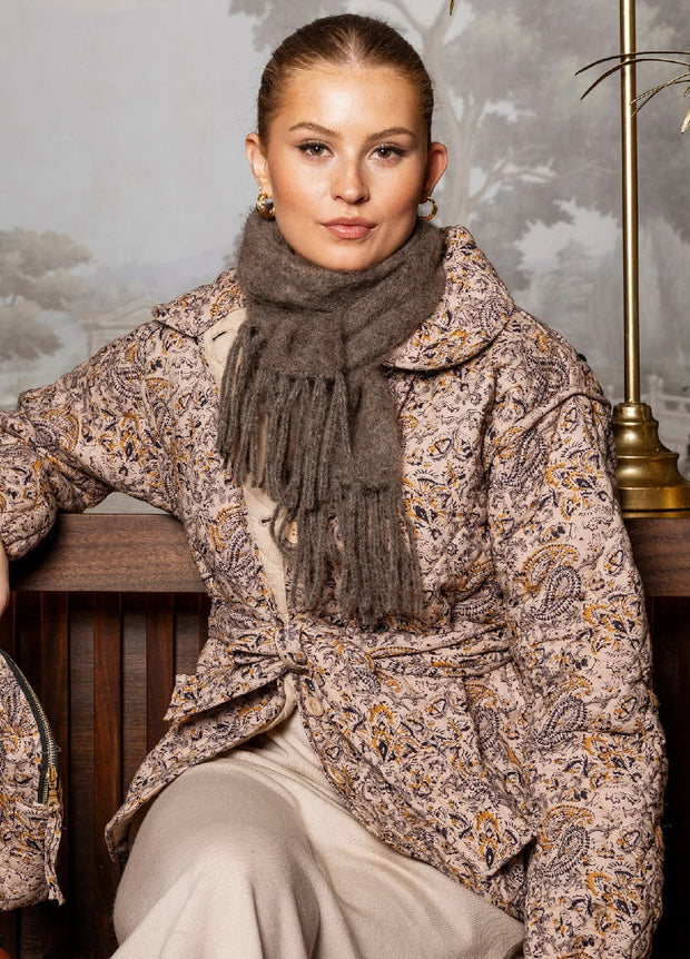 Mohair Scarf Taupe