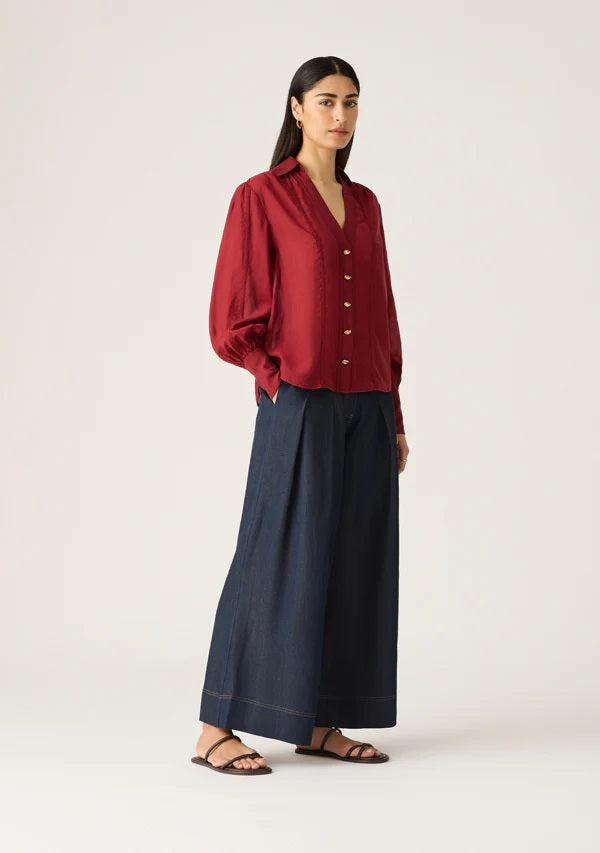 Astra Blouse - wine