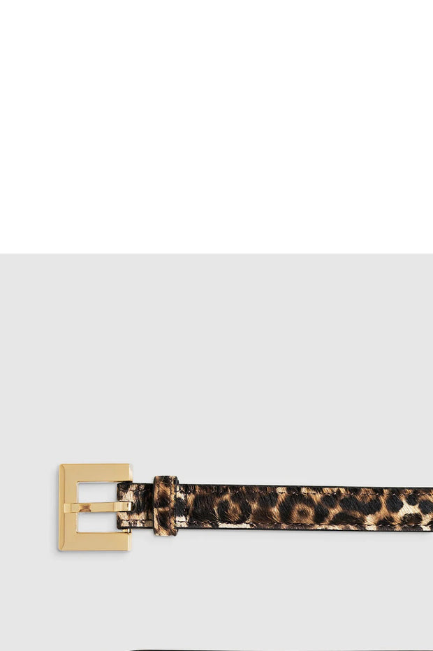 NICOLA BELT - LEOPARD CALF HAIR