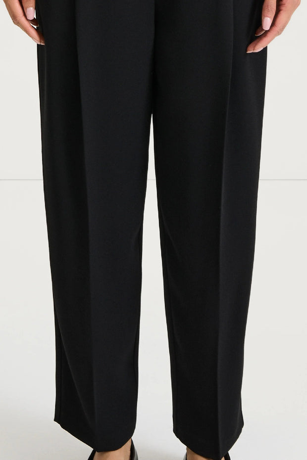 ANKLE LENGTH SUIT TROUSERS - BERGA BLACK