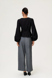 Palena Blouse Black Embroidery