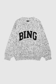Sydney Crew Sweater Bing - marled white