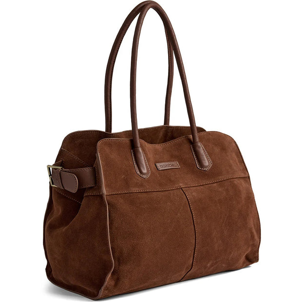 Suede shopper / 16640 - Cognac