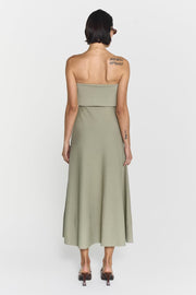 Clementina Midi Dress Khaki