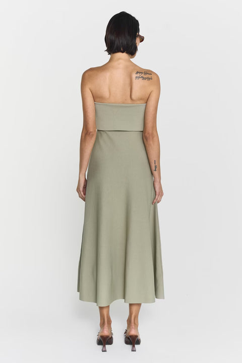 Clementina Midi Dress Khaki