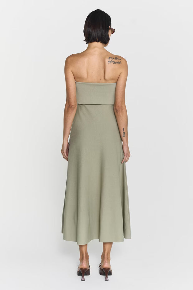 Clementina Midi Dress Khaki