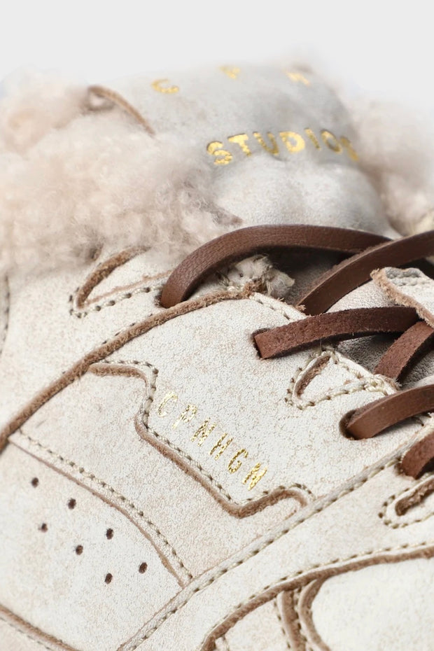CPH63 vintage leather teddy cream