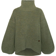 FAM Patch Short Sweater Winter Moss