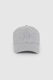 ONE JEREMY BASEBALL CAP FRAMED MONOGRAM - HEATHER GREY