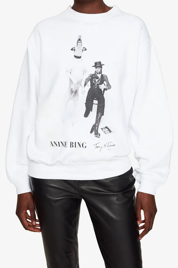 RAMONA SWEATSHIRT AB X TO DAVID BOWIE - WHITE