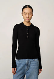 Cadee Knit Blouse - Black