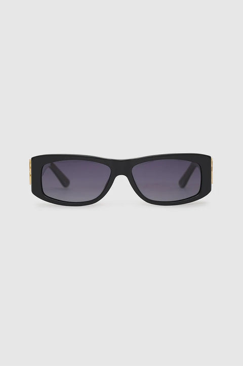 SIENA SUNGLASSES - BLACK WITH GOLD