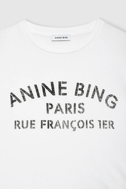 COHEN TEE PARIS STENCIL - IVORY