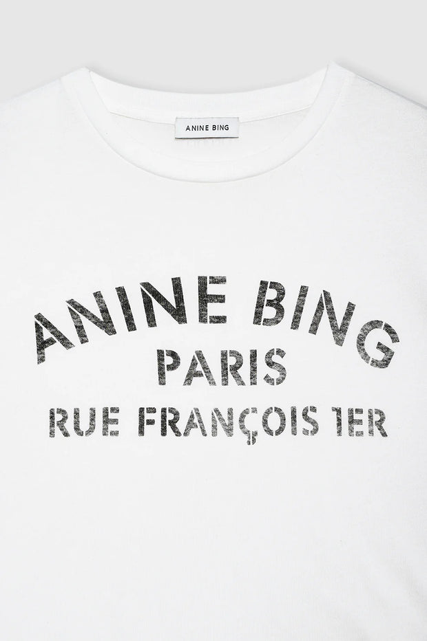 COHEN TEE PARIS STENCIL - IVORY