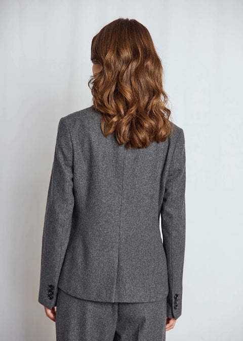 Maria Slim Fit Blazer - Dark Grey