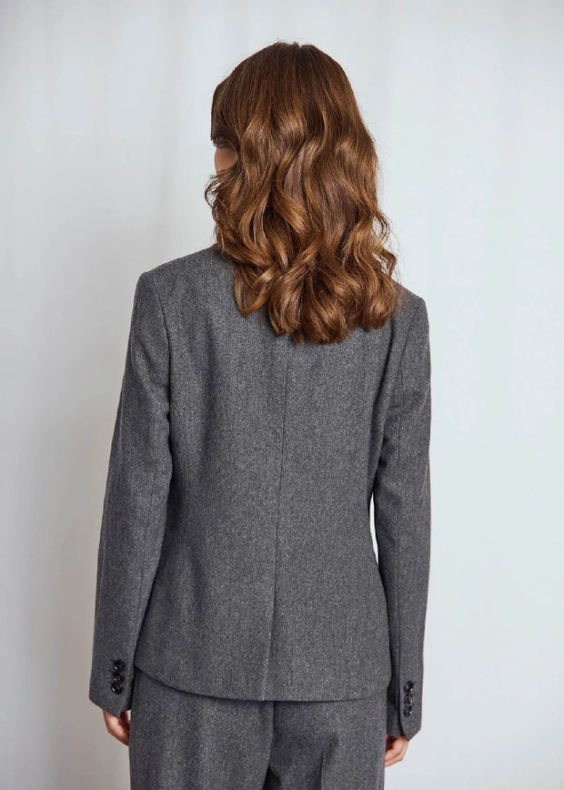 Maria Slim Fit Blazer - Dark Grey
