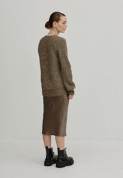 BIRGITE HERSKIND MEGAN SKIRT - CHOCOLATE