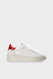 CPH72 leather mix white/red