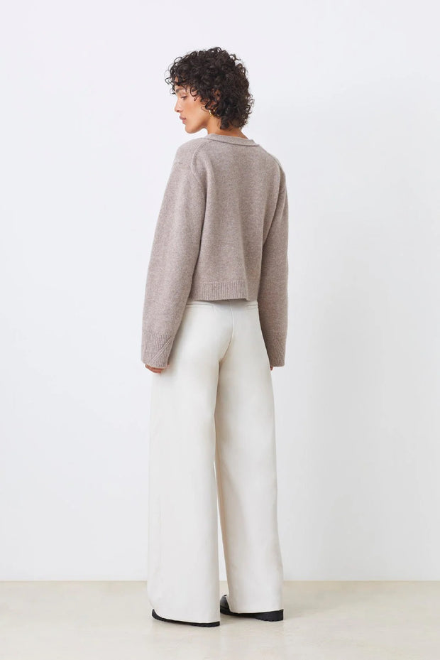 CARDIGAN GALIEGA TAUPE