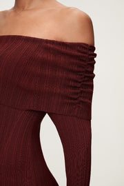Izano Dress Burgundy