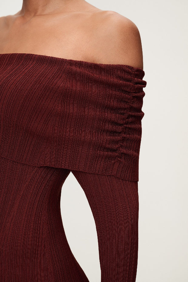 Izano Dress Burgundy