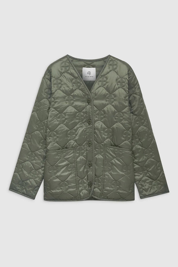 ANDY BOMBER MONOGRAM - OLIVE