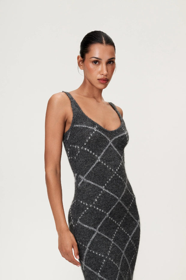Merano Dress Dark Grey