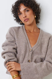 CARDIGAN GALIEGA TAUPE