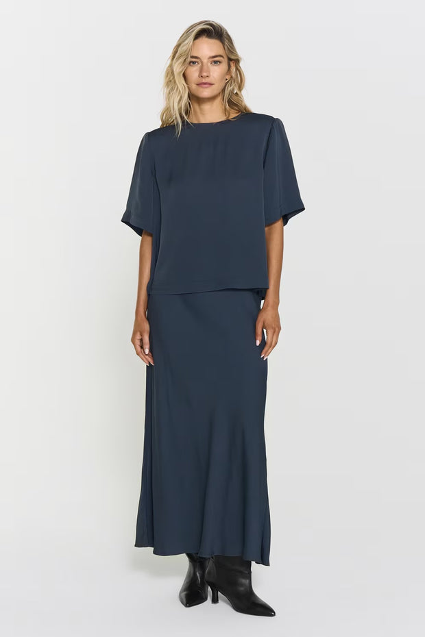 Tyne Satin Skirt Future Dusk