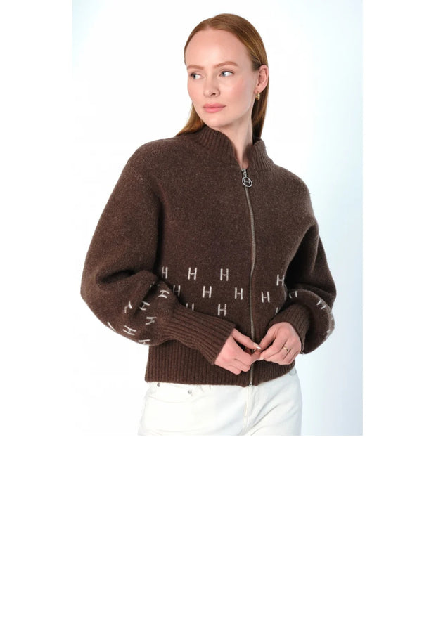 MÄRTHA Short Jacket - Dark Earth Brown