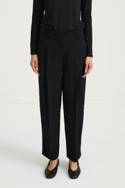 ANKLE LENGTH SUIT TROUSERS - BERGA BLACK