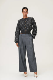 Merano Cardigan Dark Grey