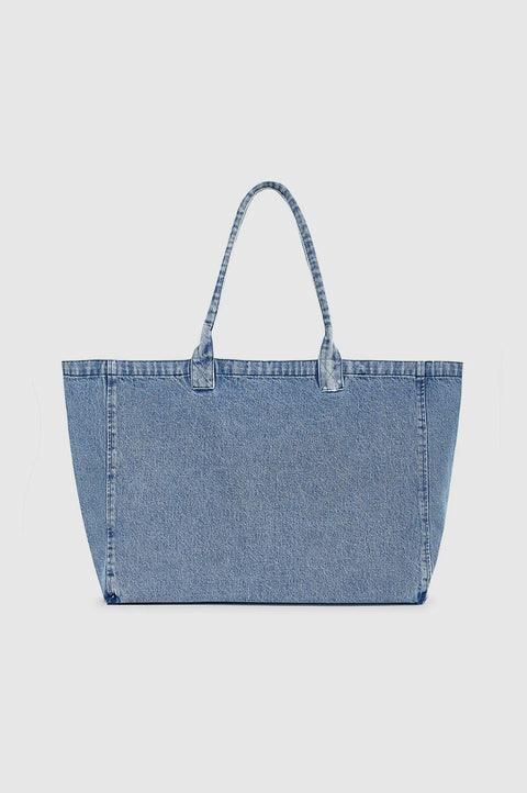 LEO DENIM TOTE - SHADOW BLUE