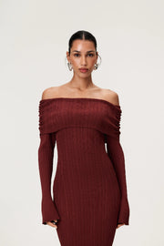 Izano Dress Burgundy