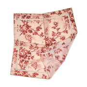 Light Red Flower Toile Scarf