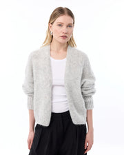 Becky Cardigan 21 Light Grey