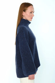 FAM Patch Short Sweater True Navy