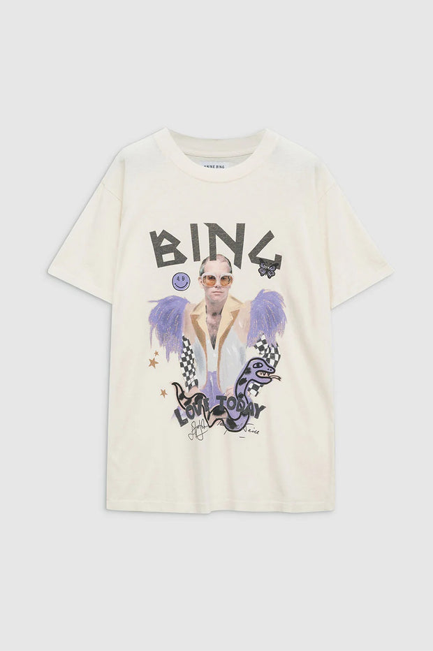 LILI TEE AB X TO X ISCREAMCOLOUR ELTON JOHN - CREAM 6109.1