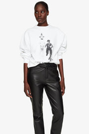 RAMONA SWEATSHIRT AB X TO DAVID BOWIE - WHITE