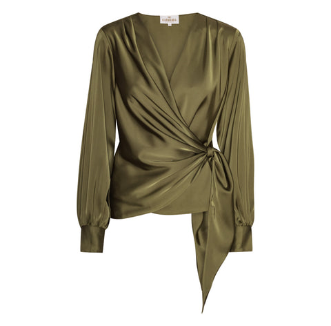 INES BLOUSE - SEMI RICH OLIVE