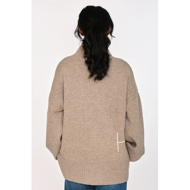 GIANNA Sweater Light Brown Melange