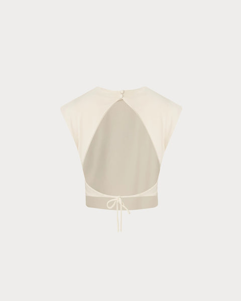 DONNA TOP OFF WHITW