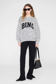 Sydney Crew Sweater Bing - marled white