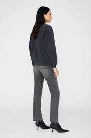 SPENCER SWEATSHIRT LEOPARD - WASHED BLACK