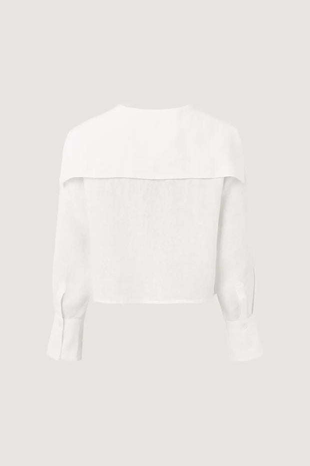 LINEN SAILOR SHIRT WHITE