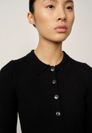 Cadee Knit Blouse - Black