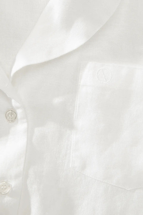 LINEN SAILOR SHIRT WHITE